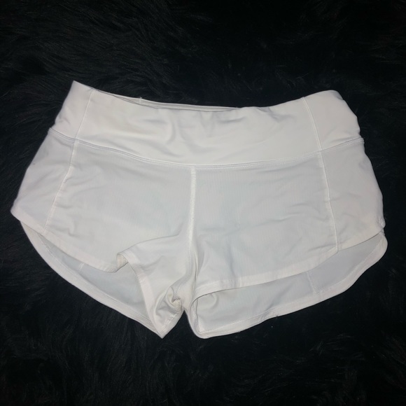 lululemon athletica Pants - White lululemon speed up shorts 2.5”